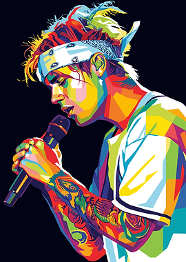 Justin Bieber Pop Art Portrait