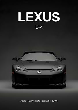 black Lexus LFA Caposter