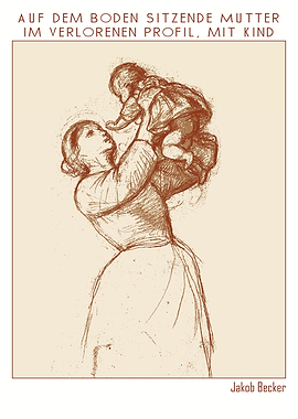 Mother and Child Sketch by Jakob Becker