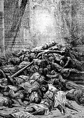 A Celestial Light Gustave Dore Crusades Engraving