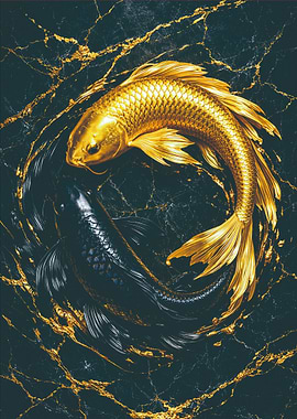 Yin Yang Koi Fish