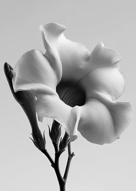Monochrome Flower Blossom