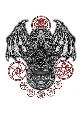 Cthulhu Deep Sea Diver Illustration