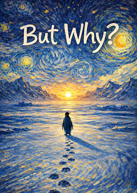 Nihilist Penguin, But Why? Starry Night