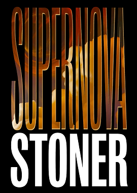 Supernova Stoner – Red Nebula Text Art