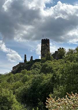 Castle Ruins on Hillside