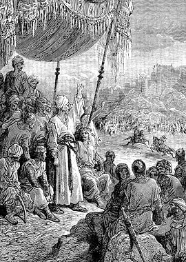 A Friendly Tournament Gustave Dore Crusades Engraving