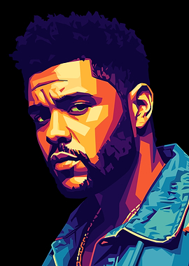 The Weeknd Pop Art Portrait