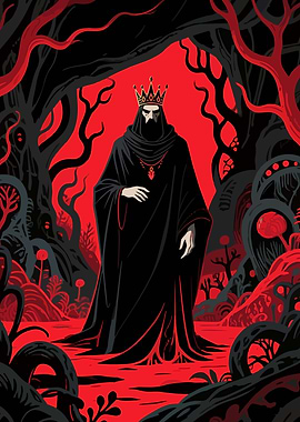 Dark King in Red Forest