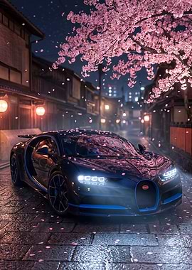Bugatti Chiron Sports Cherry Blossoms