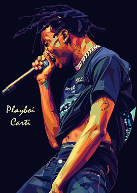 Playboi Carti Digital Art Portrait