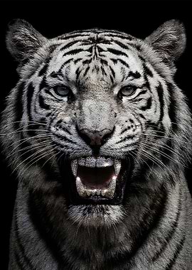 White Tiger with Diamond Grill