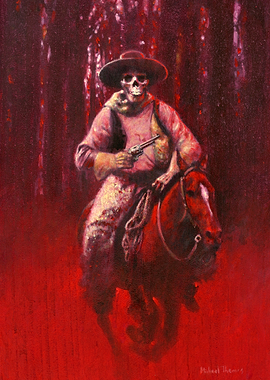Skeletal Cowboy Rider