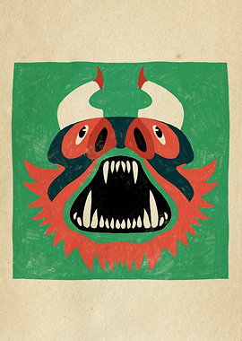 Dancing Diablitos - Monster Faces Illustrations