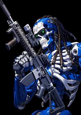 Blue Core Skeleton Warrior