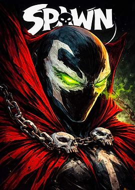Spawn Comic Book Cover Art