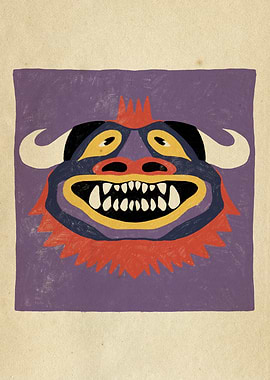 Dancing Diablitos - Monster Faces Illustrations