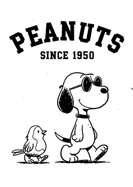 Peanuts Since 1950: Snoopy and Woodstock