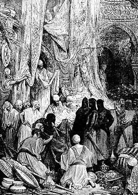 Astonishment of the Crusaders at the Wealth of the East Gustave Dore Crusades Engraving