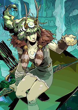Artemis from Hades game illustration