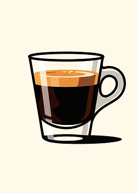Espresso Shot in Glass Cup