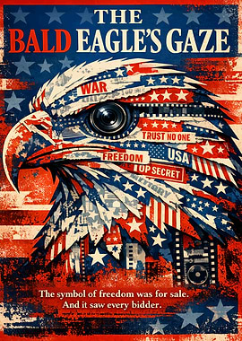 The Bald Eagle's Gaze Patriotic Art