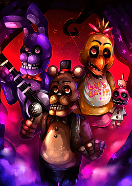 Five Nights at Freddy's characters artwork