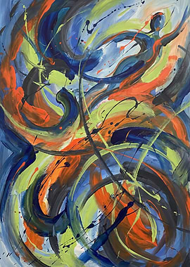 Abstract Figure Painting