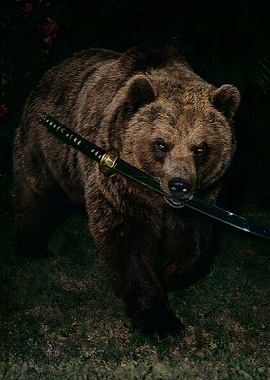 Bear with Katana