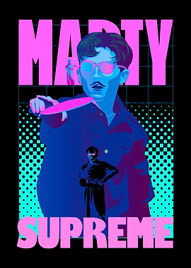 Marty Supreme Neon Art