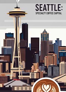 Seattle: Specialty Coffee Capital Illustration