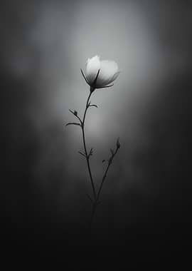 Monochrome Floral Still Life