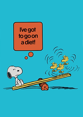Snoopy on a Diet Cartoon