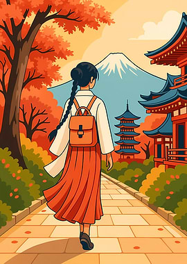 Japanese Autumn Landscape