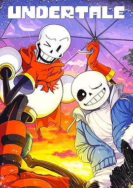 Undertale: Sans and Papyrus in Rain