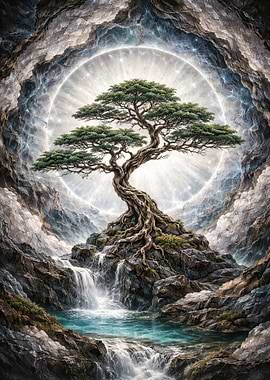 Tree of Life Waterfall Cave