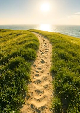 Coastal Path at Sunset