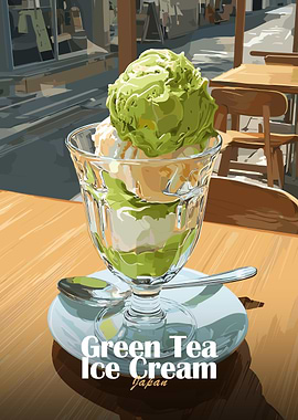 Green Tea Ice Cream Japan