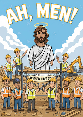 Ah, Men! Divine Builders Cartoon