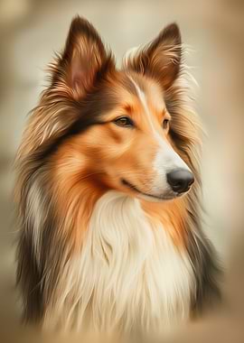 Rough Collie Portrait