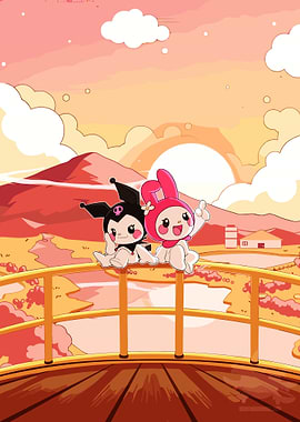 My Melody and Kuromi Landscape