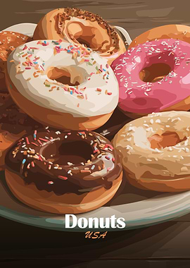 Delicious Donuts Illustration