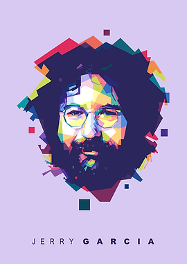 Jerry Garcia Pop Art Portrait