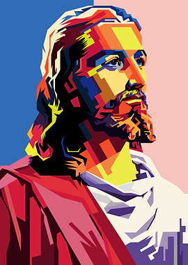 Jesus Christ Pop Art Portrait