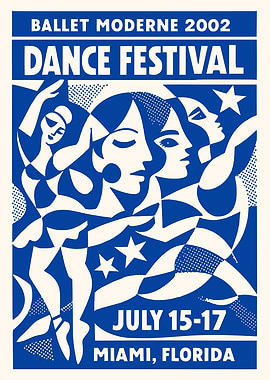 Ballet Moderne 2002 Dance Festival Poster