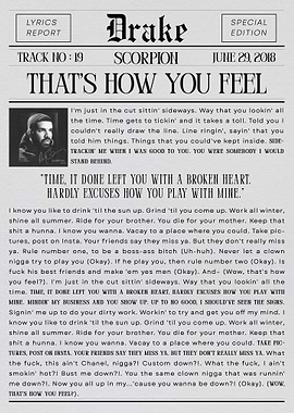 Drake Scorpion Lyrics Report