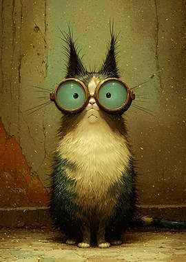 Cat with Glasses