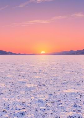 Desert Sunset Landscape