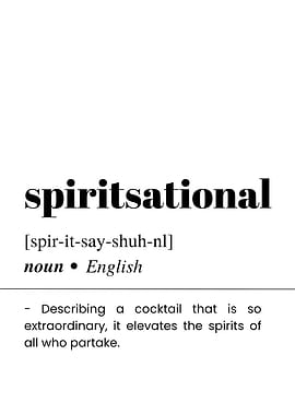 Spiritsational Definition Text Art