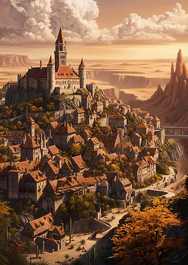 Desert Town with Castle
